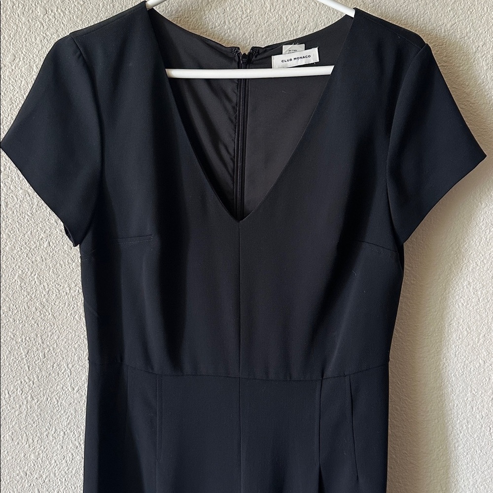 Club Monaco Black V-Neck jumpsuit